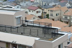 屋上の手すり